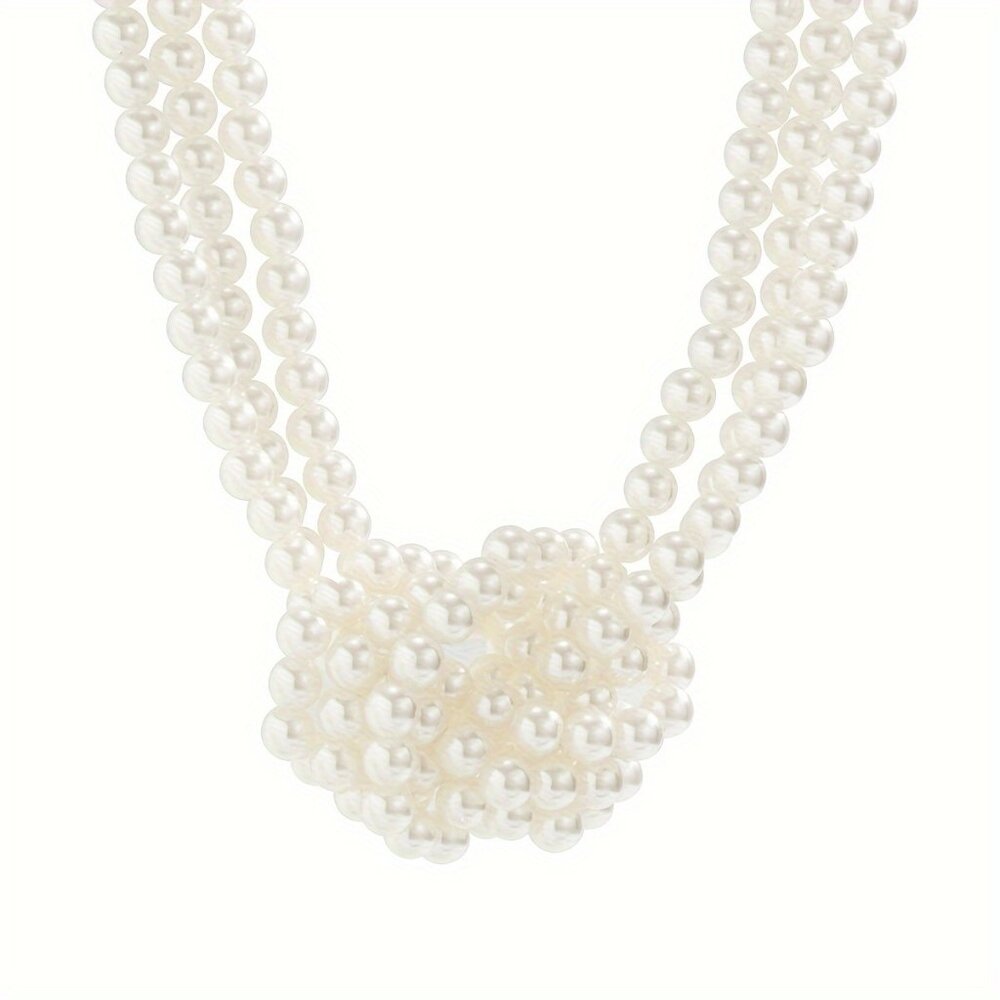 Elegant Black and White Necklace with Beaded Strands - Picture 12 of 12